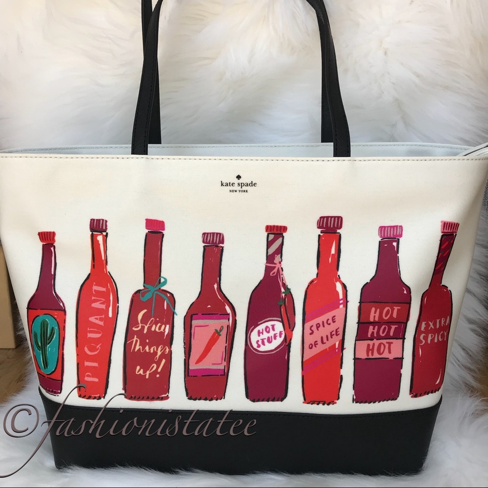 NEW KATE SPADE HOT SAUCE REMMI TOTE SHOULDER BAG - Picture 1 of 8